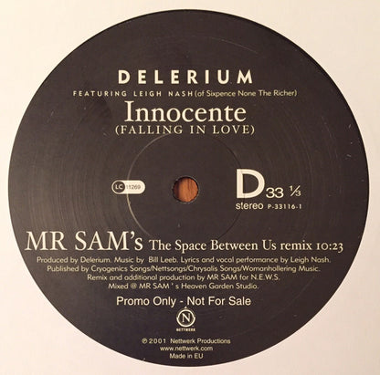 Delerium : Innocente (Falling In Love) (2x12", Promo)