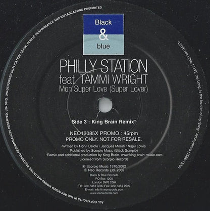 Philly Station : Mon Super Love (Super Lover) (12", Promo)