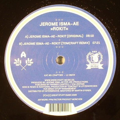 Jerome Isma-Ae : Rokit (12")