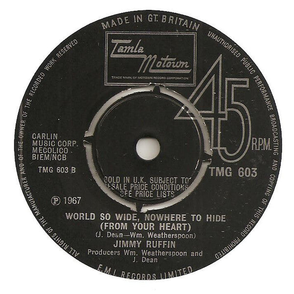 Jimmy Ruffin : Gonna Give Her All The Love I've Got (7", Single, Pus)