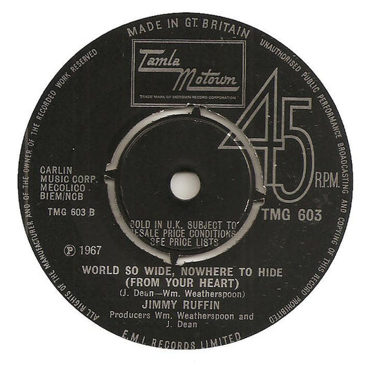 Jimmy Ruffin : Gonna Give Her All The Love I've Got (7", Single, Pus)