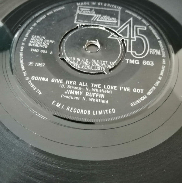 Jimmy Ruffin : Gonna Give Her All The Love I've Got (7", Single, Pus)