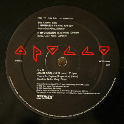 Apollo 440 : Rumble EP (12", EP)