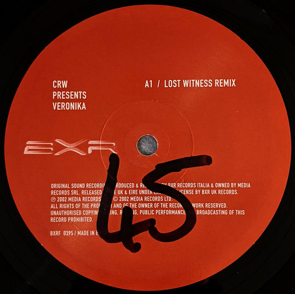 CRW Presents Veronika : Precious Life (12", 1)