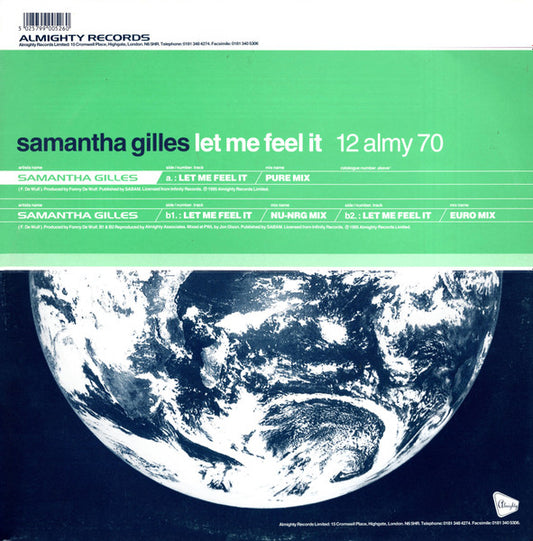 Samantha Gilles : Let Me Feel It (12")