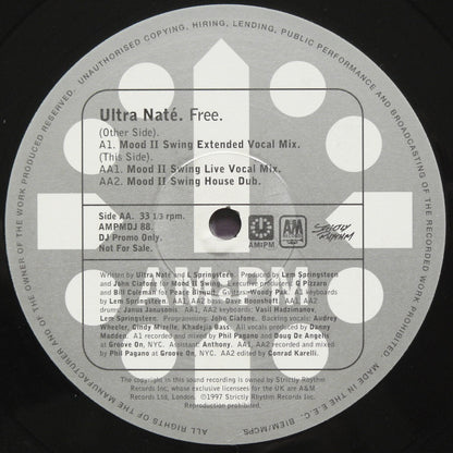Ultra Naté : Free (Mood II Swing Mixes) (12", Promo)