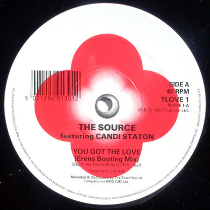 Truelove* Presents The Source Featuring Candi Staton : You Got The Love (Erens Bootleg Mix) (12")