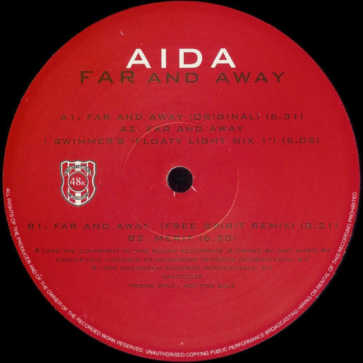 A.I.D.A. : Far And Away (12", Single, Promo)