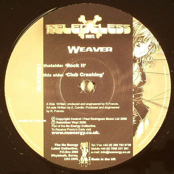 DJ Weaver : Rock It / Club Crashing (12")