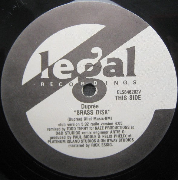 Dupree : Brass Disk (12")