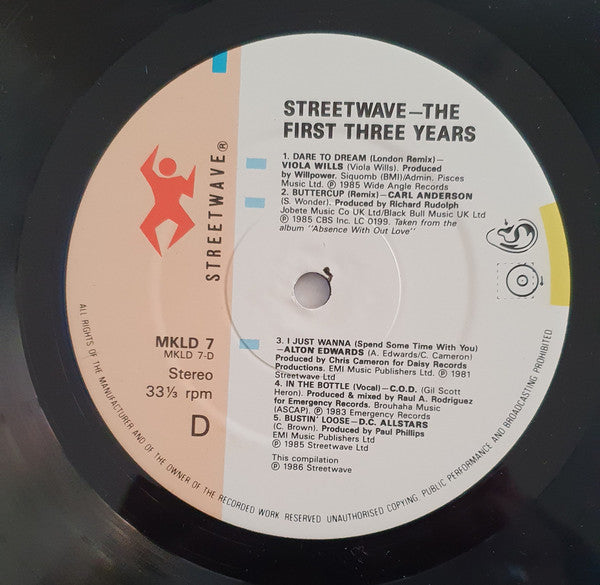 Various : Streetwave - The First Three Years (Vol. 1) (2xLP, Comp, Ltd)
