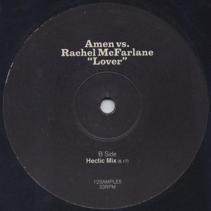 Amen* Vs. Rachel McFarlane : Lover (12", Promo)
