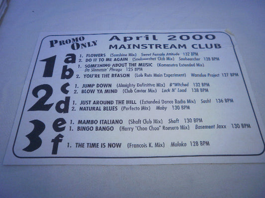 Various : Promo Only Mainstream Club: April 2000 (3xLP, Promo)