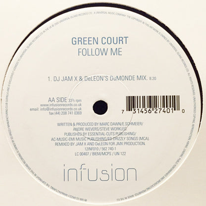 Green Court : Follow Me (12")