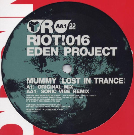 The Eden Project : Mummy (Lost In Trance) (12")