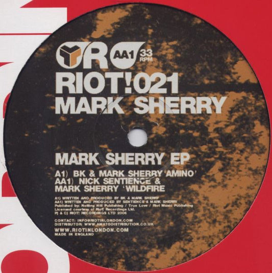 BK / Mark Sherry / Nick Sentience : Mark Sherry EP (12", EP)