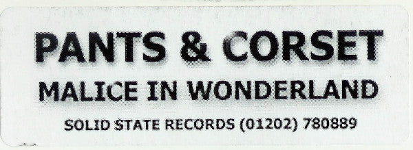 Pants & Corset : Malice In Wonderland (12", S/Sided, Ltd, Unofficial, W/Lbl)