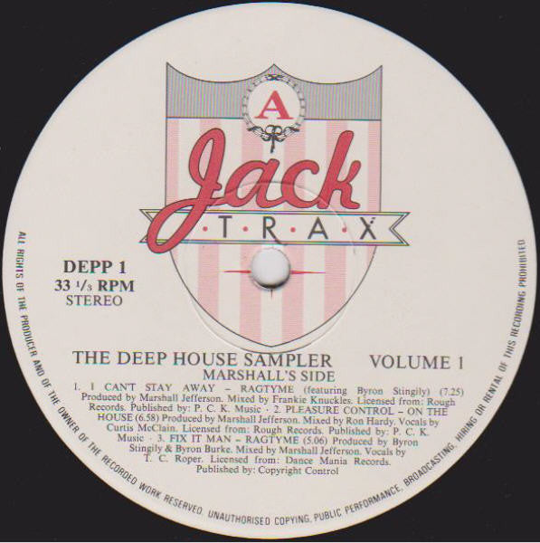 Various : The Deep House Sampler - Volume 1 (LP, Smplr)