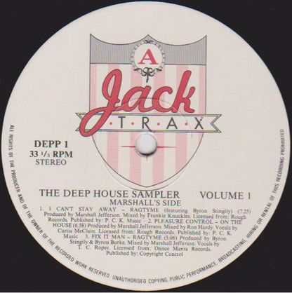 Various : The Deep House Sampler - Volume 1 (LP, Smplr)