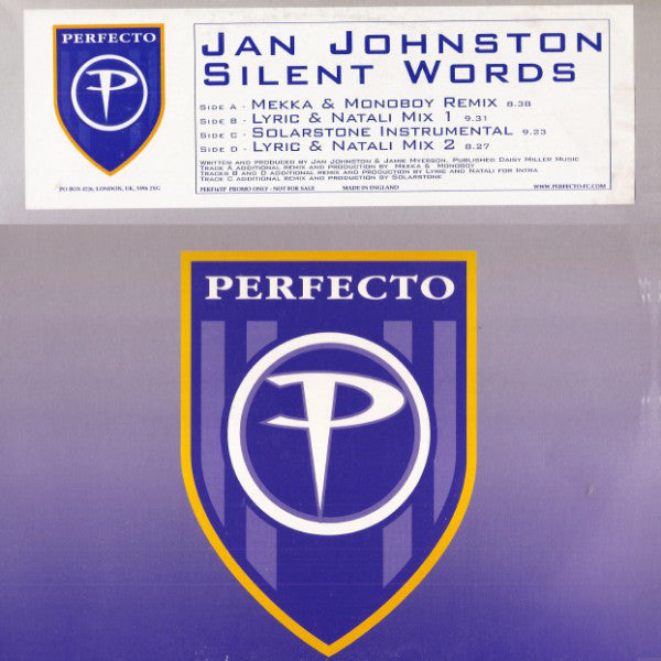 Jan Johnston : Silent Words (2x12", Promo)
