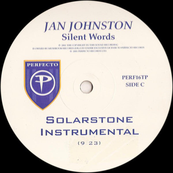 Jan Johnston : Silent Words (2x12", Promo)