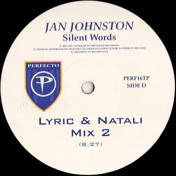 Jan Johnston : Silent Words (2x12", Promo)