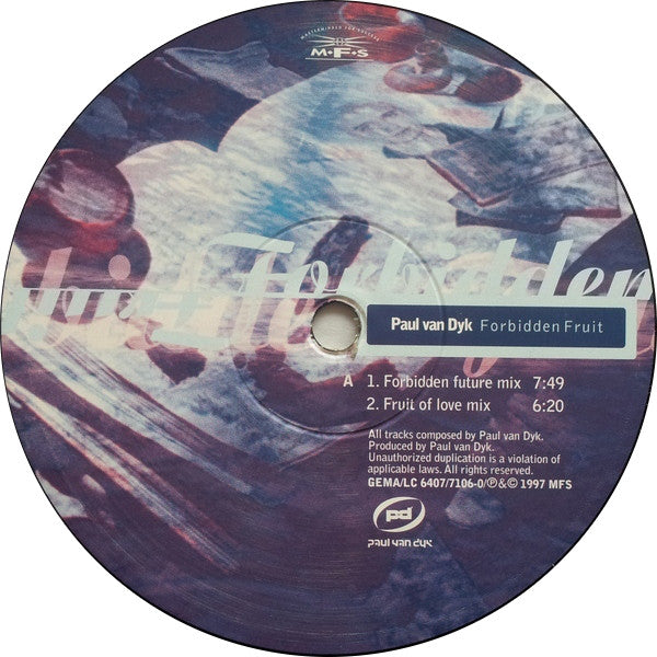 Paul van Dyk : Forbidden Fruit (12", Single)