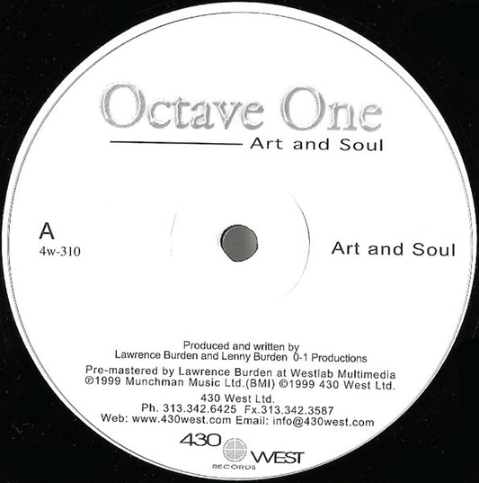 Octave One : Art And Soul (12")