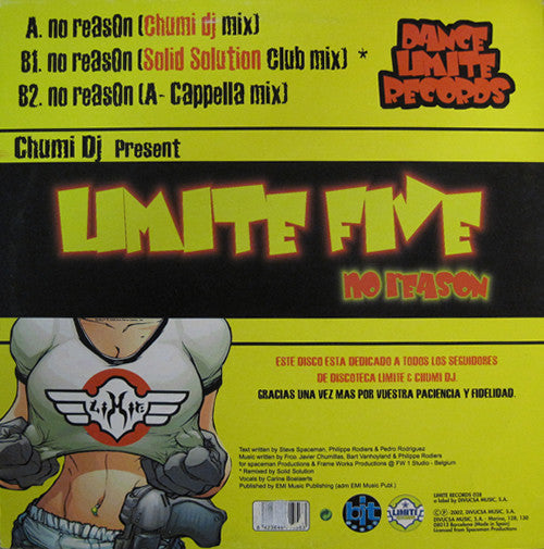 Chumi DJ Present Limite Five* : No Reason (12")