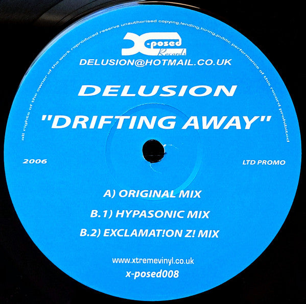 Delusion (4) : Drifting Away (12", Ltd, Promo)