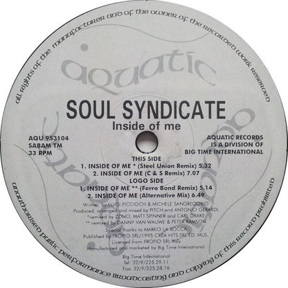 Soul Syndicate : Inside Of Me (12")