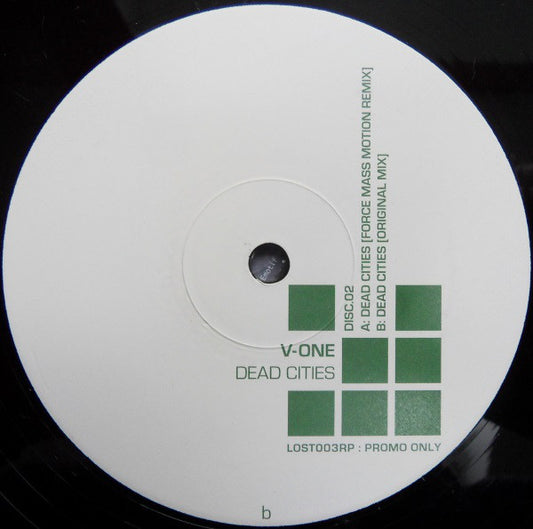 V-One : Dead Cities (12", Promo, Dis)