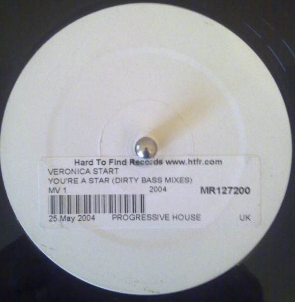 Madame V* : You're A Star (Dirty Bass Mixes) (12", W/Lbl)