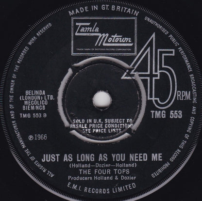 Four Tops : Shake Me, Wake Me (When It's Over) (7", Single)