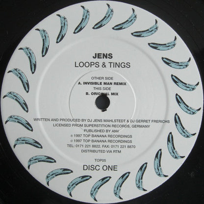 Jens : Loops & Tings (12", Single, Dis)