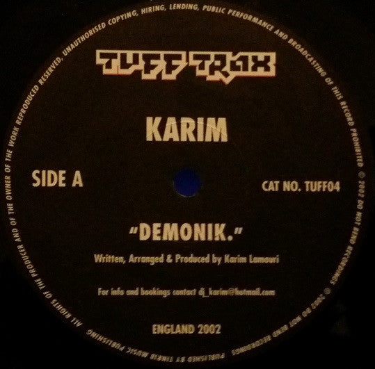 Karim / DNG (2) : Demonik / Bust Like This! (12")