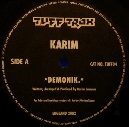 Karim / DNG (2) : Demonik / Bust Like This! (12")