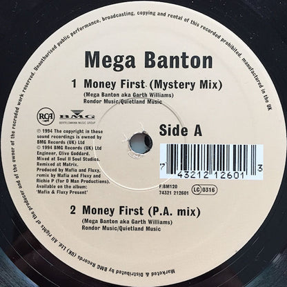 Mega Banton : Money First (Remixes) (12")