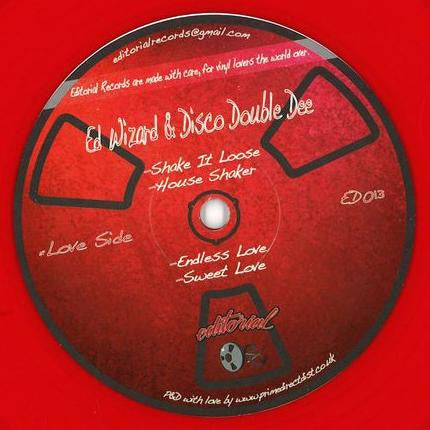Ed Wizard & Disco Double Dee : Love & Shake EP (12", EP, Red)