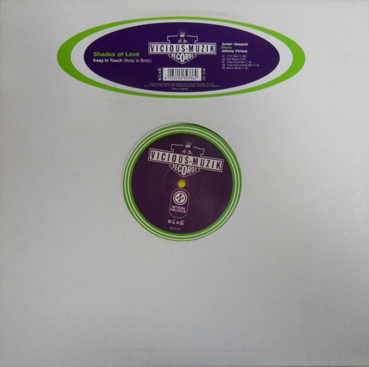 Shades Of Love : Keep In Touch (Body To Body) (12")
