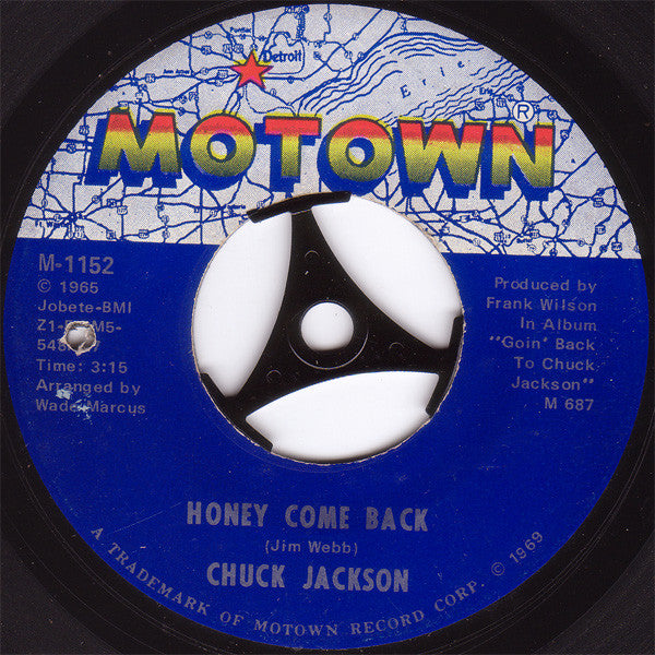 Chuck Jackson : Honey Come Back (7", Single, Mono, ARP)