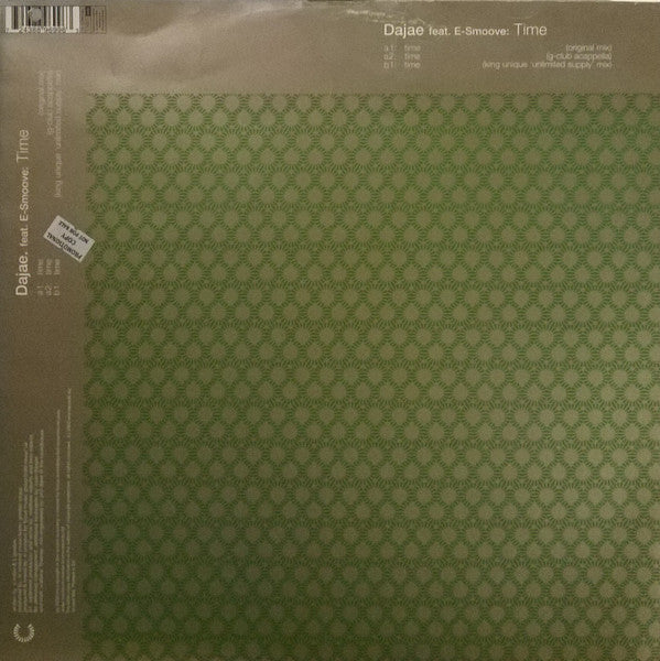 Dajaé Feat. E-Smoove : Time (12")
