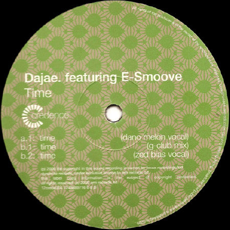 Dajaé Feat. E-Smoove : Time (12")