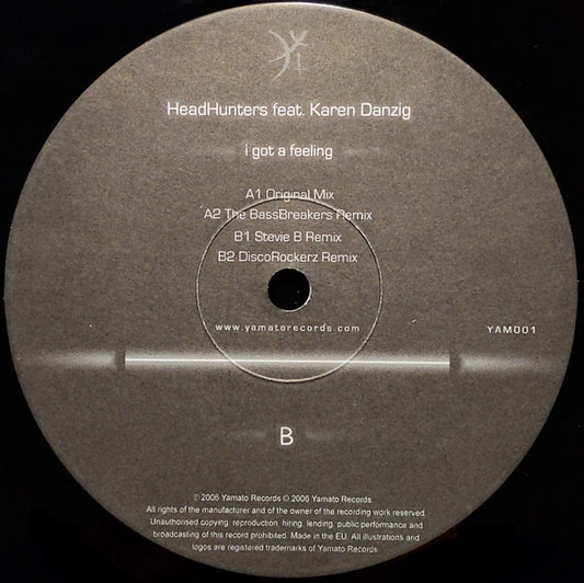 HeadHunters (3) : I Got A Feeling (12")