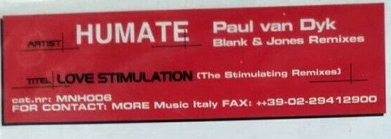 Humate : Love Stimulation (The Stimulating Remixes) (12")