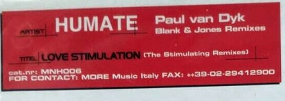 Humate : Love Stimulation (The Stimulating Remixes) (12")