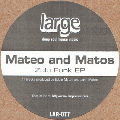 Mateo And Matos* : Zulu Funk EP (12", EP)