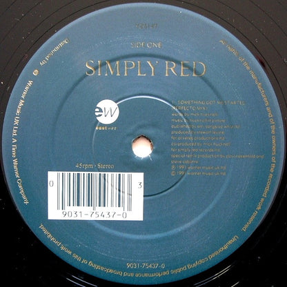 Simply Red : Something Got Me Started (12", Maxi)