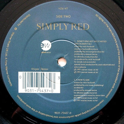 Simply Red : Something Got Me Started (12", Maxi)