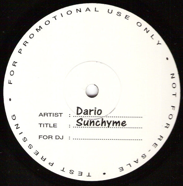 Dario* : Sunchyme (12", Promo, TP)